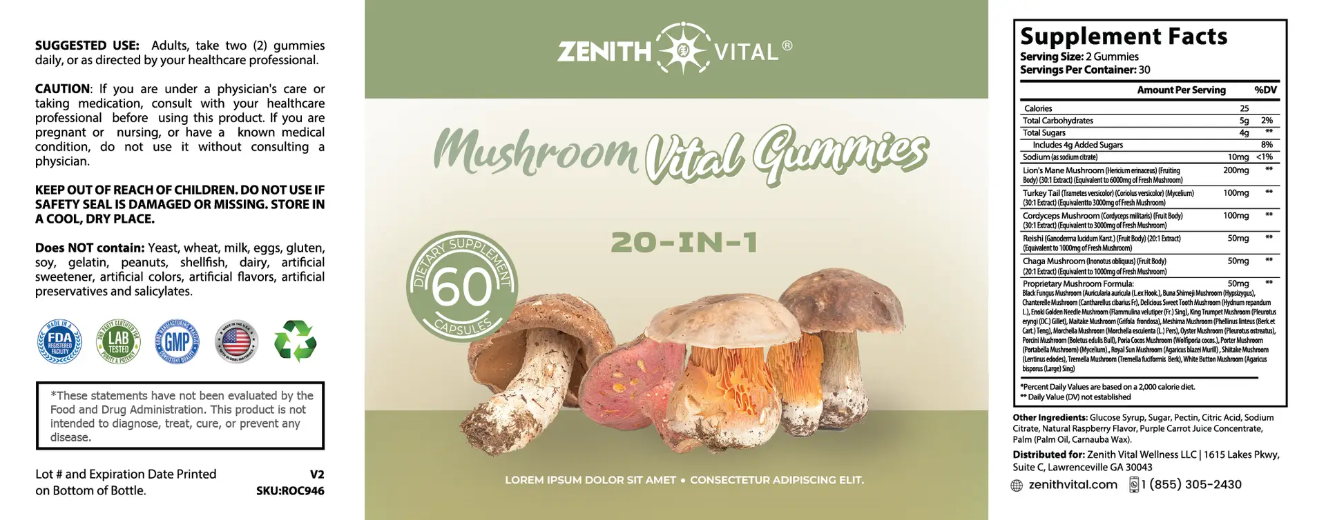Mushroom Vital Gummies - Image 2
